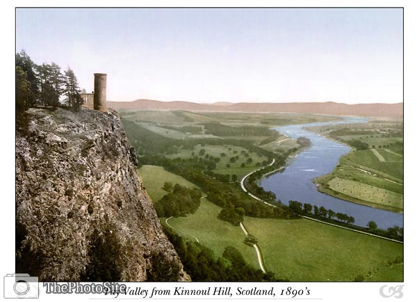 Tay Valley from Kinnoull Hill, Scotland - Click Image to Close