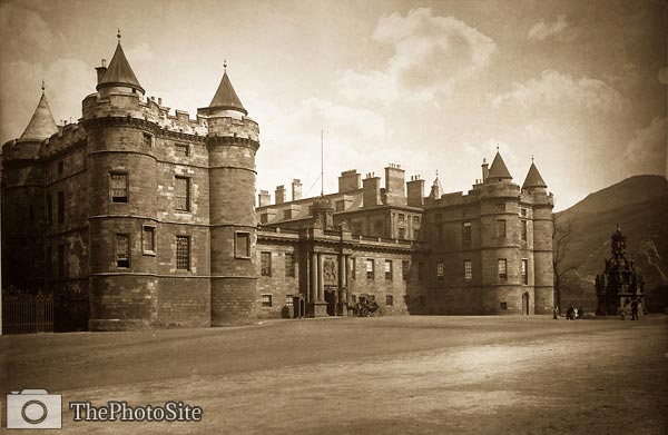 Edinburgh. Holyrood Palace, West Front - Click Image to Close