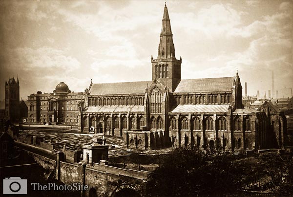 Glasgow Cathedral from the Southeast antique photograph - Click Image to Close