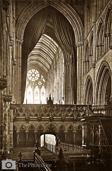 Glasgow Cathedral. Choir, looking West (Interior) - Click Image to Close