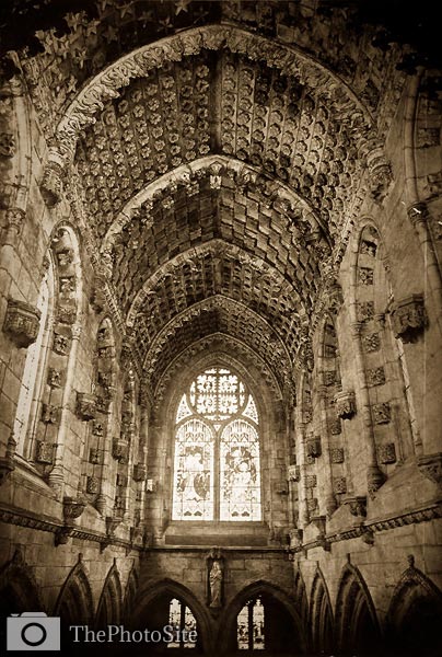 Rosslyn Chapel, Ceiling of Chancel Victorian Britain - Click Image to Close