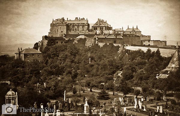 Stirling Castle, from Church Tower antique photograph - Click Image to Close