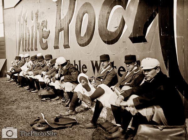 Americans vs. Philadelphia 1908 NY baseball hilltop park - Click Image to Close