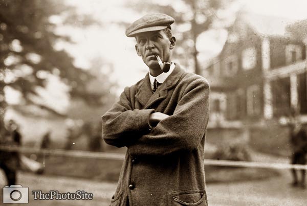 Walter J. Travis golfer and golf journalist, smoking pipe - Click Image to Close