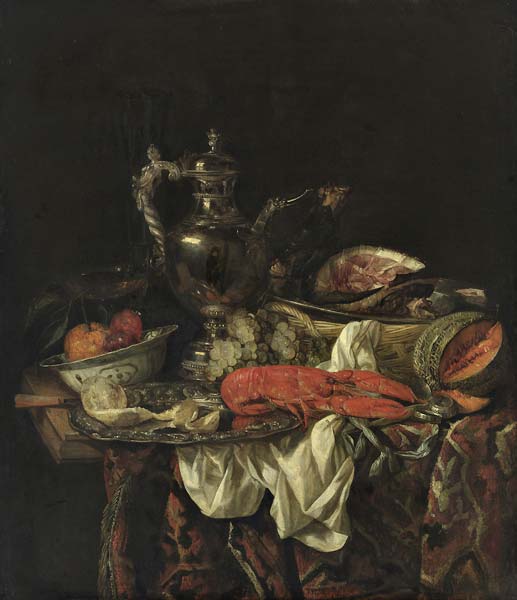 Still Life with a Silver Pitcher - Click Image to Close