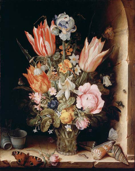 Still Life with Flowers in a Vase - Click Image to Close