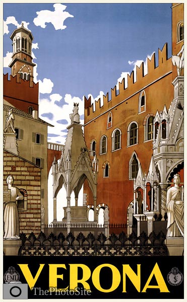 Verona Old Tourist Poster, 1938 - Click Image to Close