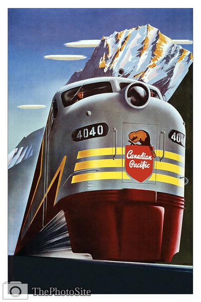 Canadian Pacific 4040 Vintage travel poster - Click Image to Close