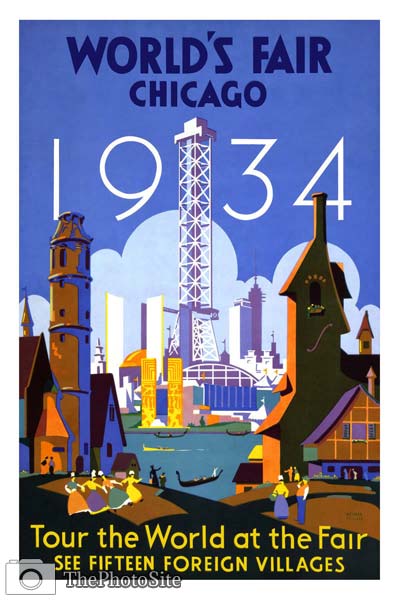 Chicago world fair 1934 Poster - Click Image to Close