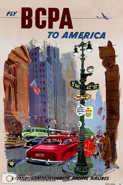 Fly BCPA to America Tourism poster - Click Image to Close