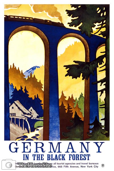 Black Forest, Germany Vintage travel poster - Click Image to Close