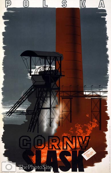 Gorny Slask, Upper Silesia, Poland vintage travel poster - Click Image to Close