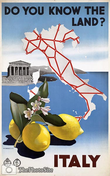 Italian vintage travel poster - Click Image to Close