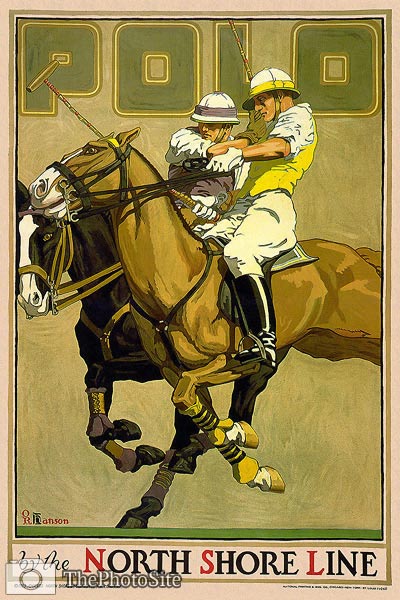 Polo by the North Shore Line vintage travel poster - Click Image to Close