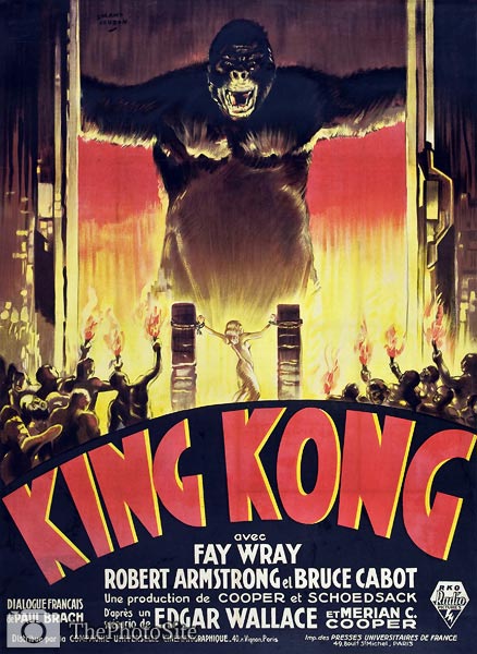 King Kong French vintage poster, Paris - Click Image to Close