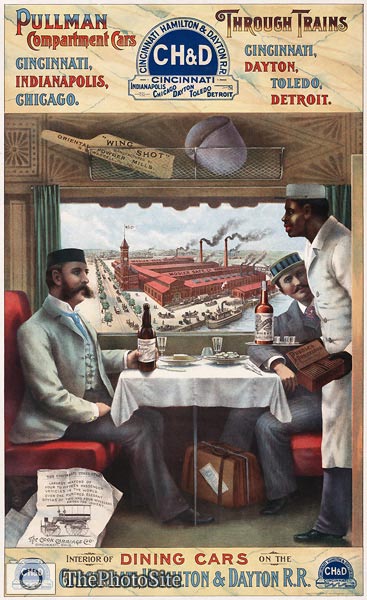 Pullman compartment cars through trains 1894 Poster - Click Image to Close