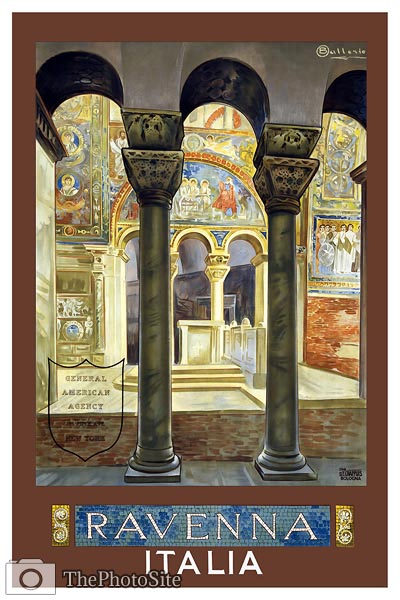 Ravenna, Italy vintage travel poster - Click Image to Close