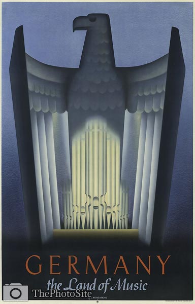 Germany, the land of music travel poster - Click Image to Close