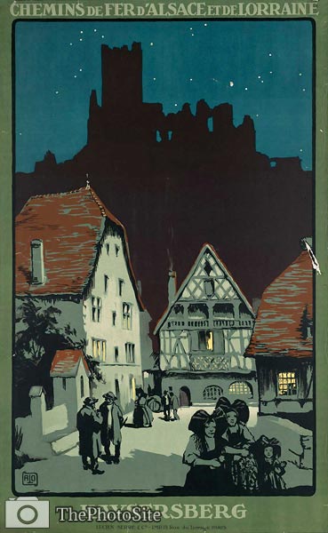 Kaysersberg, French vintage travel poster - Click Image to Close