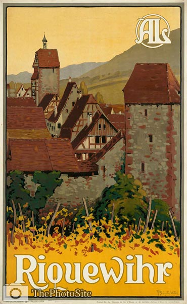 Riquewihr, vintage travel poster - Click Image to Close