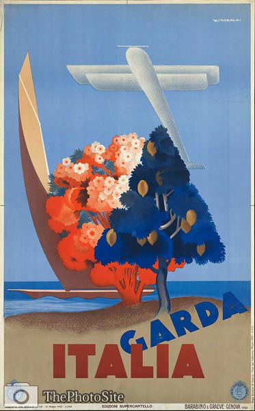 Garda, Italy vintage travel poster - Click Image to Close
