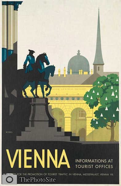 Vienna vintage tourist poster - Click Image to Close