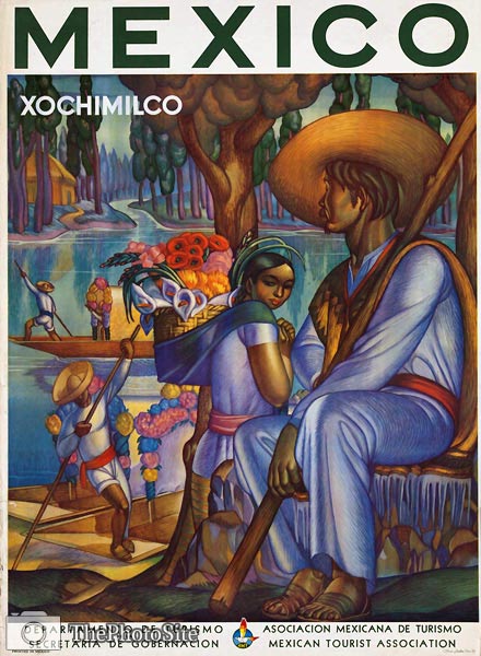 Mexico vintage travel poster - Click Image to Close