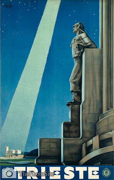 Trieste, Italian vintage travel poster - Click Image to Close