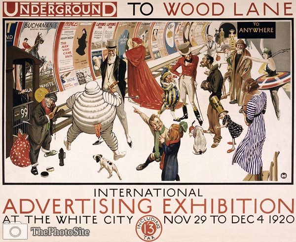 London Underground to Wood Lane, 1920 - Click Image to Close