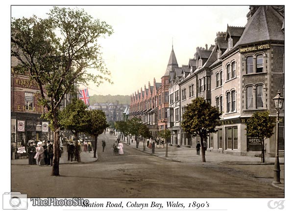 Station Road, Colwyn Bay, Wales - Click Image to Close