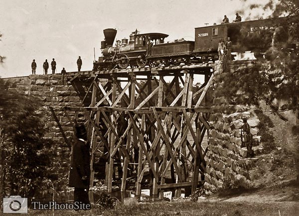 Bridge on Orange and Alexandria (Virginia) Railroad Civil War 18 - Click Image to Close