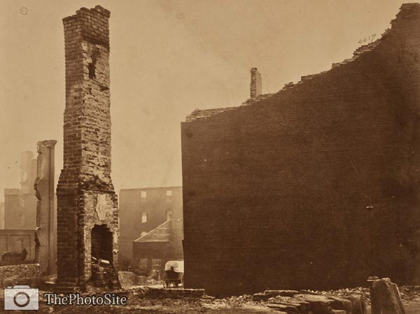 Destruction on Carey Street Virginia 1865 Civil War - Click Image to Close