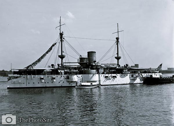 U.S.S. Texas American 19th century Battleship - Click Image to Close