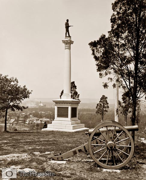 New York Monument, Orchard Knob, Chattanooga, Tennesse 1907 - Click Image to Close