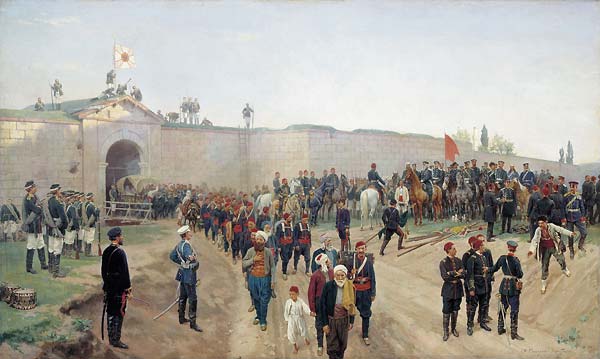 Surrender of the Nikopol Fortress on the 4th June of the 1877 - Click Image to Close