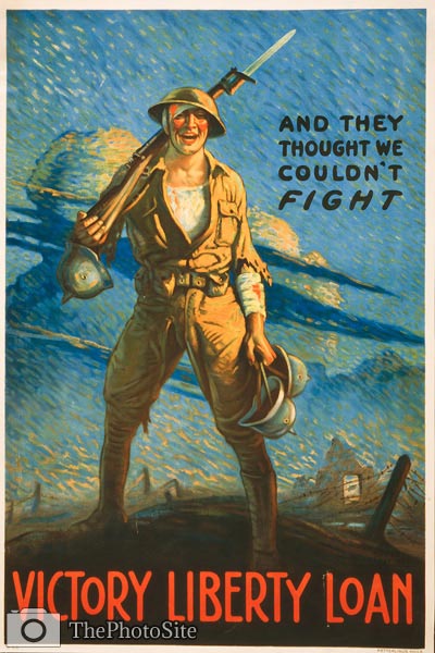 And they thought we couldn't fight WWI poster - Click Image to Close