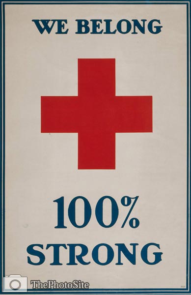 We belong 100% strong WWI Poster - Click Image to Close