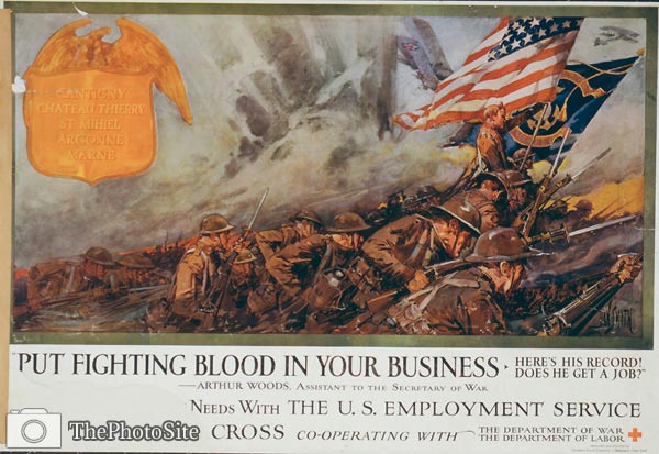 Put fighting blood in your business World War I Poster - Click Image to Close