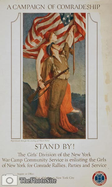 Stand by! A campaign of comradeship. WWI Poster - Click Image to Close