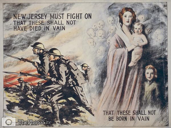 New Jersey must fight on World War One, WWI Poster - Click Image to Close