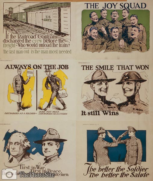 The joy squad - laughing soldiers - wwi poster - Click Image to Close