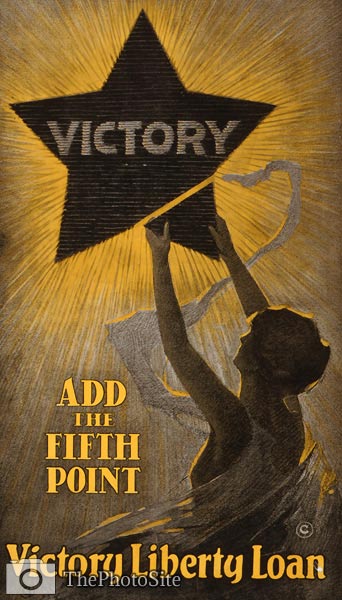 Add the fifth point - Victory Liberty Loan US WWI Poster - Click Image to Close