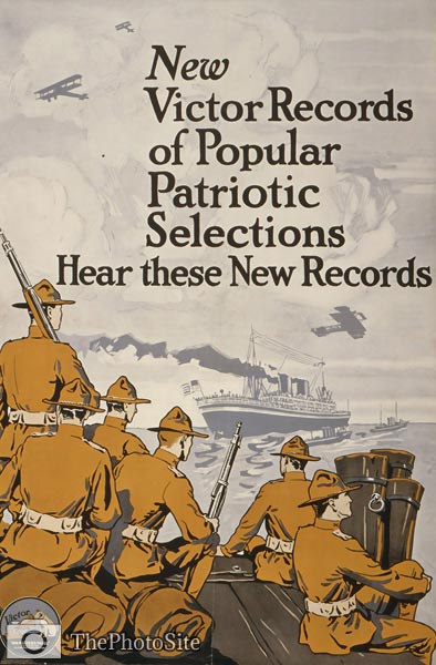 Victor Talking Machine Company - World War One Poster - Click Image to Close