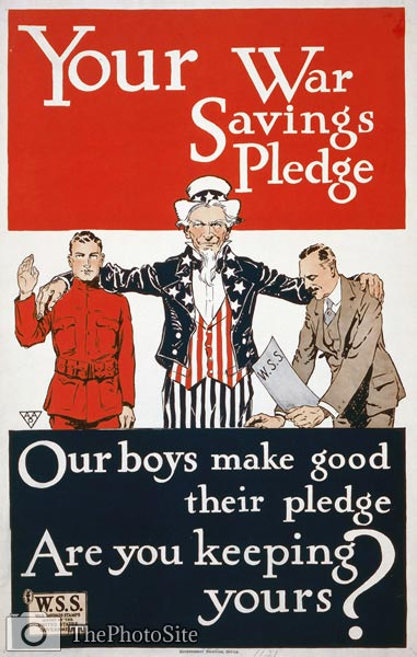Your war savings - World War I Poster - Click Image to Close