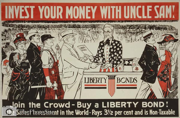 Invest your money with Uncle Sam - WWI Poster - Click Image to Close