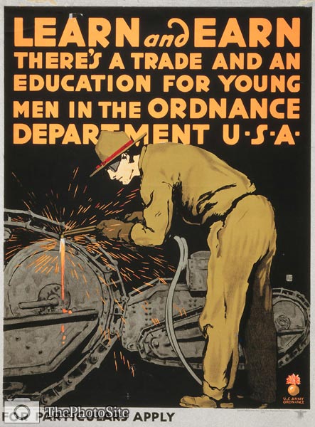 Ordnance Department American World War I Poster - Click Image to Close