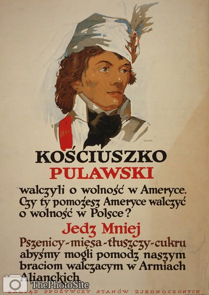 Tadeusz Kosciuszko - Liberty in America - WWI Poster - Click Image to Close