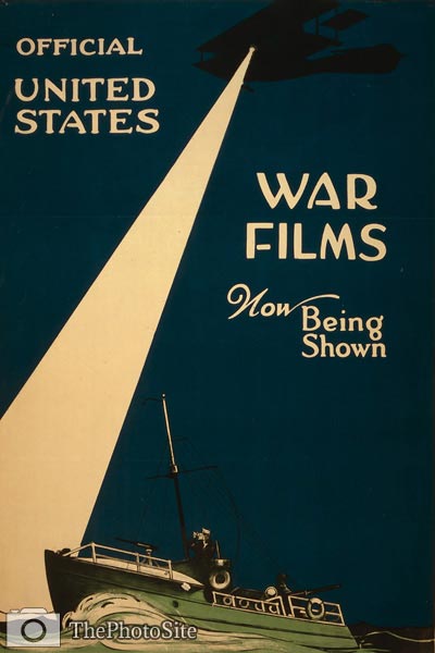 Official United States war films - World War I Poster - Click Image to Close