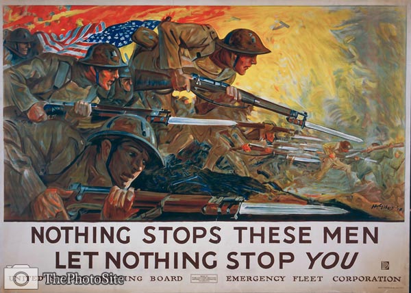 Nothing stops these menn World War I Poster - Click Image to Close