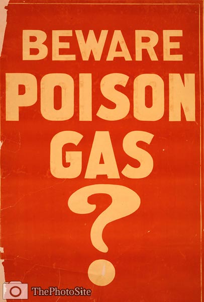 Beware poison gas? Canadian World War I Poster - Click Image to Close